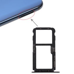 Bac à cartes SIM pour Huawei Mate 20 Lite / Maimang 7 (Noir)