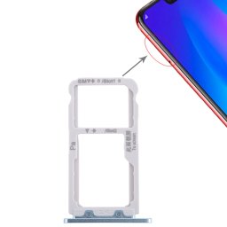 Bac à cartes SIM pour Huawei Nova 3 (bleu)