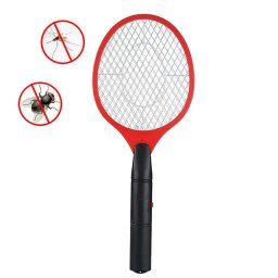 Raquette à main tapette moustique insecte maison jardin parasite insecte mouche moustique Zapper tapette tueur tapette à mouche électrique (rouge)