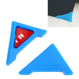 Protecteur d angle de porte autocollant universel en silicone pour carrosserie (bleu)