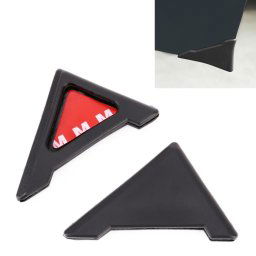Protecteur d angle de porte autocollant en silicone universel pour carrosserie (noir)