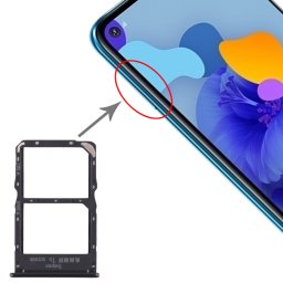 Plateau à cartes SIM + Plateau à cartes NM pour Huawei Mate 30 Lite (Noir)