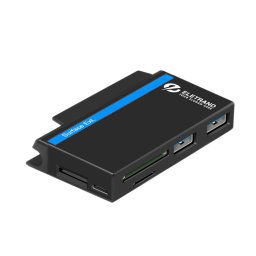ROCKETEK RT-SGO737 2 Hub d interface USB 3.0 + Micro USB pour Microsoft Surface Go, avec 2 emplacements pour carte TF et carte SD