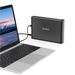 ORICO 7688C3 3,5 pouces USB-C / Type-C Mobile HDD Boîtier avec Base Détachable, Longueur de Câble: 1 m