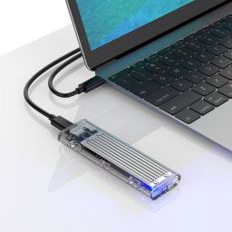 Boîtier SSD ORICO TCM2-C3 NVMe M.2 (10 Gbit / s) (Argent)