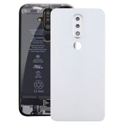 Cache arrière de batterie avec objectif d appareil photo pour Nokia X6 (2018) / 6.1 Plus TA-1099 (Blanc)