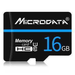 Carte mémoire MICRODATA 16 Go U1 Blue Line et Black TF (Micro SD)