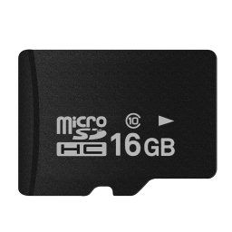 Carte mémoire Micro SD (TF) 16 bits à haute vitesse de classe 10 de Taiwan, écriture: 8mb / s, lecture: 12mb / s (capacité réelle de 100%) (noir)