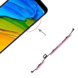 Bouton d alimentation et bouton de contrôle du volume pour Xiaomi Redmi 5 Plus (rose)
