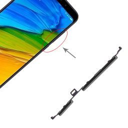 Bouton d alimentation et bouton de contrôle du volume pour Xiaomi Redmi 5 Plus (Noir)
