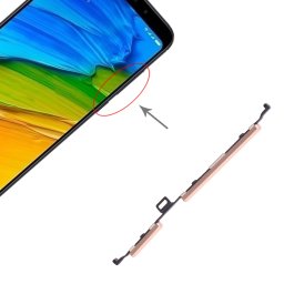 Bouton d alimentation et bouton de contrôle du volume pour Xiaomi Redmi 5 Plus (Gold)