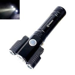 KS-739 Lampe de poche à DEL à focale fixe T6 + XPE étanche à chargement USB avec batterie au lithium 4 modes et 18650