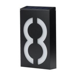 YWXLight 0.36W support mural à énergie solaire 6 LED ampoule éclairage plaque de porte plaque numéro de la maison s allume dans le porche avec panneau solaire (8)