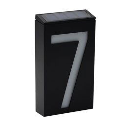 YWXLight 0.36W support mural à énergie solaire 6 LED lampe ampoule éclairage plaque de porte plaque numéro de la maison s allume dans le porche avec panneau solaire (7)