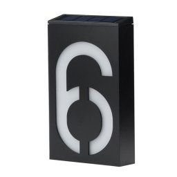 YWXLight 0.36W support mural à énergie solaire 6 LED lampe ampoule éclairage plaque de porte plaque numéro de la maison s allume dans le porche avec panneau solaire (6)