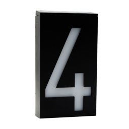 YWXLight 0.36W support mural à énergie solaire 6 LED lampe ampoule éclairage plaque de porte plaque numéro de la maison s allume dans le porche avec panneau solaire (4)