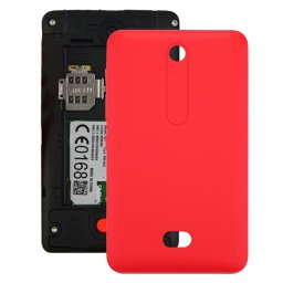 iPiècesAchetée pour Nokia Asha 501 Cache Batterie Arrière (Rouge)