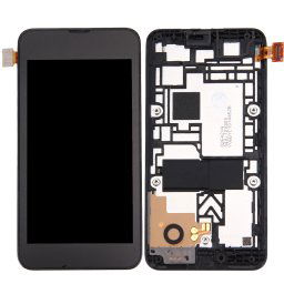 iPartsAcheter pour Nokia Lumia 530 LCD Affichage + écran tactile Digitizer Assemblée avec cadre (Noir)