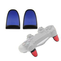 2 paires de boutons étendus de manette de jeu Boutons L2R2 adaptés à PS4 (bleu)