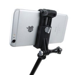 TMC HR335 Ensemble de fixation pour téléphone portable extérieur, adapté pour téléphones portables de 51 à 84 mm de largeur, appareil photo GoPro
