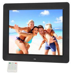 10,4 pouces TFT LCD Matière acrylique multimédia Cadre photo numérique avec lecteur de musique et de film / Fonction de télécommande, Prise en charge de l entrée USB / Carte SD, Haut-parleur stéréo intégré