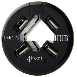 4 Ports USB 2.0 Haute Vitesse HUB (Noir)