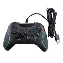 Gamepad de contrôleur de jeu d USB câblé pour la console XBOX ONE / PC / ordinateur portable, longueur de câble: environ 2.1m