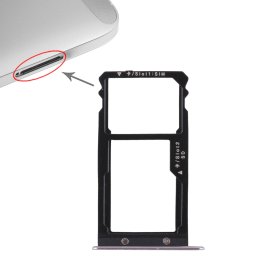 Support à carte SIM + Support à carte SIM / Carte Micro SD pour Huawei G8 (Gris)