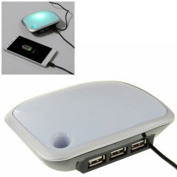 3 concentrateurs USB avec lumière LED, longueur du câble: 1 m