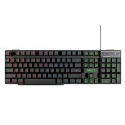 iMICE AK-600, caractères de clavier flottant USB filaires, clavier de jeu rétro-éclairé, pour systèmes d exploitation Windows XP / 2000 / Vista / 10/8/7 / Android / Linux / Apple (Noir)