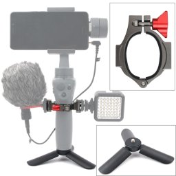 Support d extension pour mini trépied + lampe de poche pour DJI OSMO Mobile 2