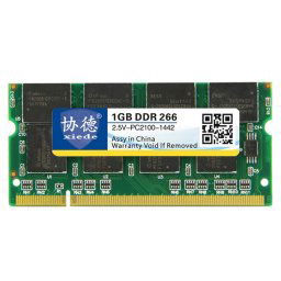 XIEDE X009 DDR 266 MHz 1 Go Module de mémoire RAM à compatibilité totale avec ordinateur portable