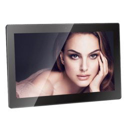 Cadre photo numérique 15,6 pouces avec écran LCD, RK3188 Quad Core Cortex A9 jusqu à 1,6 GHz, Android 5.1, 1 Go + 8 Go, prise en charge WiFi & Ethernet et Bluetooth et carte SD et prise jack 3,5 mm