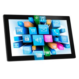 Cadre photo numérique à écran LCD de 21,5 pouces, RK3188 Quad Core Cortex A9 jusqu à 1,6 GHz, Android 4.4, 1 Go + 8 Go, WiFi support & Ethernet & Bluetooth & carte SD & Jack 3,5 mm