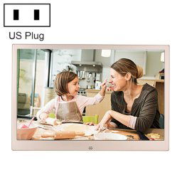 HSD1303 Cadre photo numérique haute résolution à affichage LED 1280x800 de 13,3 pouces avec support et télécommande, prise en charge des cartes SD / MMC / MS / port USB