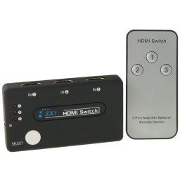 Mini sélecteur 3x1 HD 1080P HDMI V1.3 avec télécommande pour HDTV / STB / DVD / Projecteur / DVR
