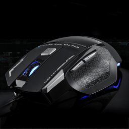 Souris de jeu filaire USB optique concurrentielle USB couleur 7K de la série SoulKiller II de AULA, résolution maximale de 3500 DPI (noir)