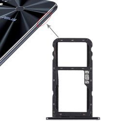 Plateau pour carte SIM + Plateau pour carte SIM / Plateau pour carte Micro SD pour Asus Zenfone 5 ZE620KL (Noir)