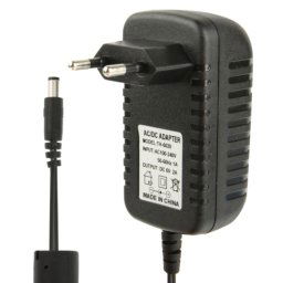 Adaptateur secteur de haute qualité AC 100-240V à DC 6V 2A, embouts: 5,5 x 2,1 mm, longueur du câble: 1,1 m (noir)