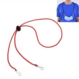10 PCS Mask Longe réglable anti-perte et crochet d oreille (rouge)