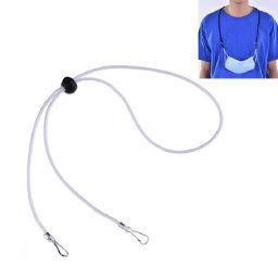 Longe réglable anti-perte de masque 10 pièces et crochet d oreille (blanc)