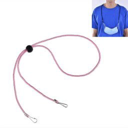 10 PCS Mask Longe réglable anti-perte et crochet d oreille (rose)