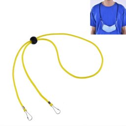 10 PCS Mask Longe réglable anti-perte et crochet d oreille (jaune)