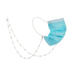 3 pièces masque lanière amour perle anti-perte masque lanière suspendu cou lunettes chaîne
