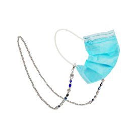 4 pièces masque Anti-perte lanière perles rondes rétro masque lanière coloré perle collier chaîne