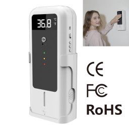 Thermomètre infrarouge YAD-001 + distributeur de stérilisation à capteur infrarouge automatique avec support de montage sur trépied