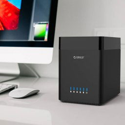 ORICO DS500C3 Boîtier de disque dur USB-C / Type C de type magnétique à 3,5 baies avec indicateur DEL bleu