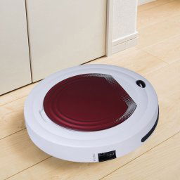 TOCOOL TC-350 Smart Robot Aspirateur de Ménage de Nettoyage Ménager avec Télécommande (Rouge)