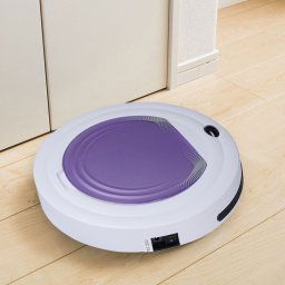 Robot nettoyeur ménager à balayage TOCOOL TC-350 Smart pour aspirateur avec télécommande (violet)