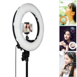 Lampe de poche à DEL avec anneau retardateur pour photographie, prise d ancrage 12 pouces